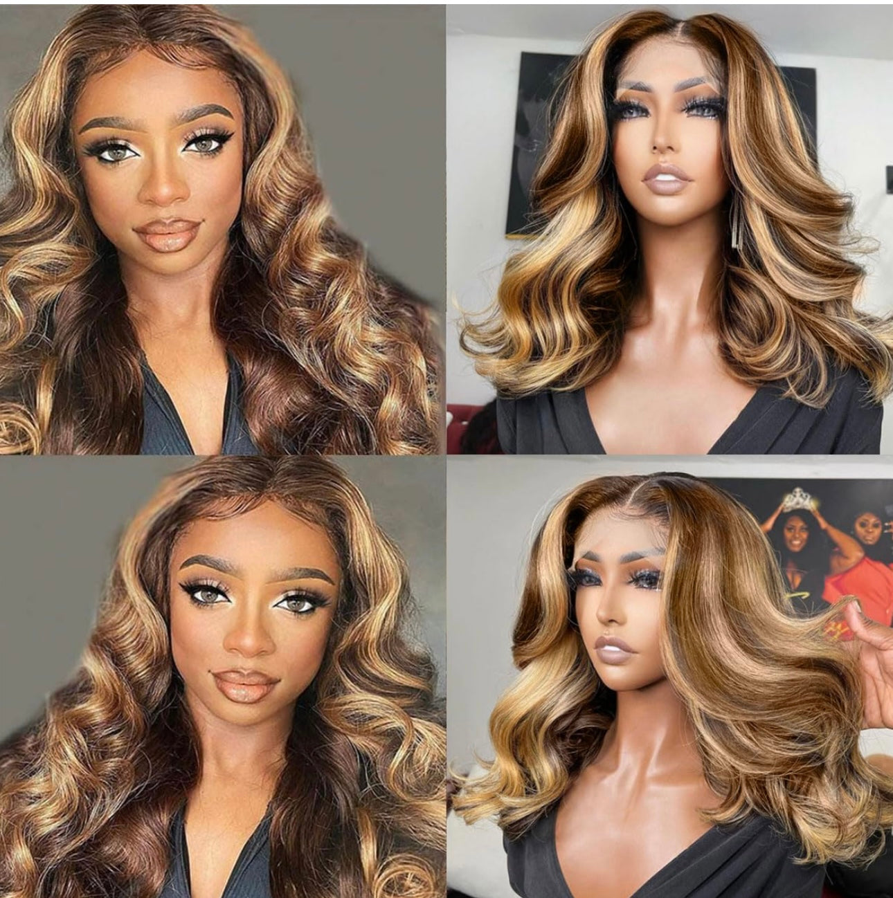 ISEE HAIR HD Lace Front Wigs for Women...