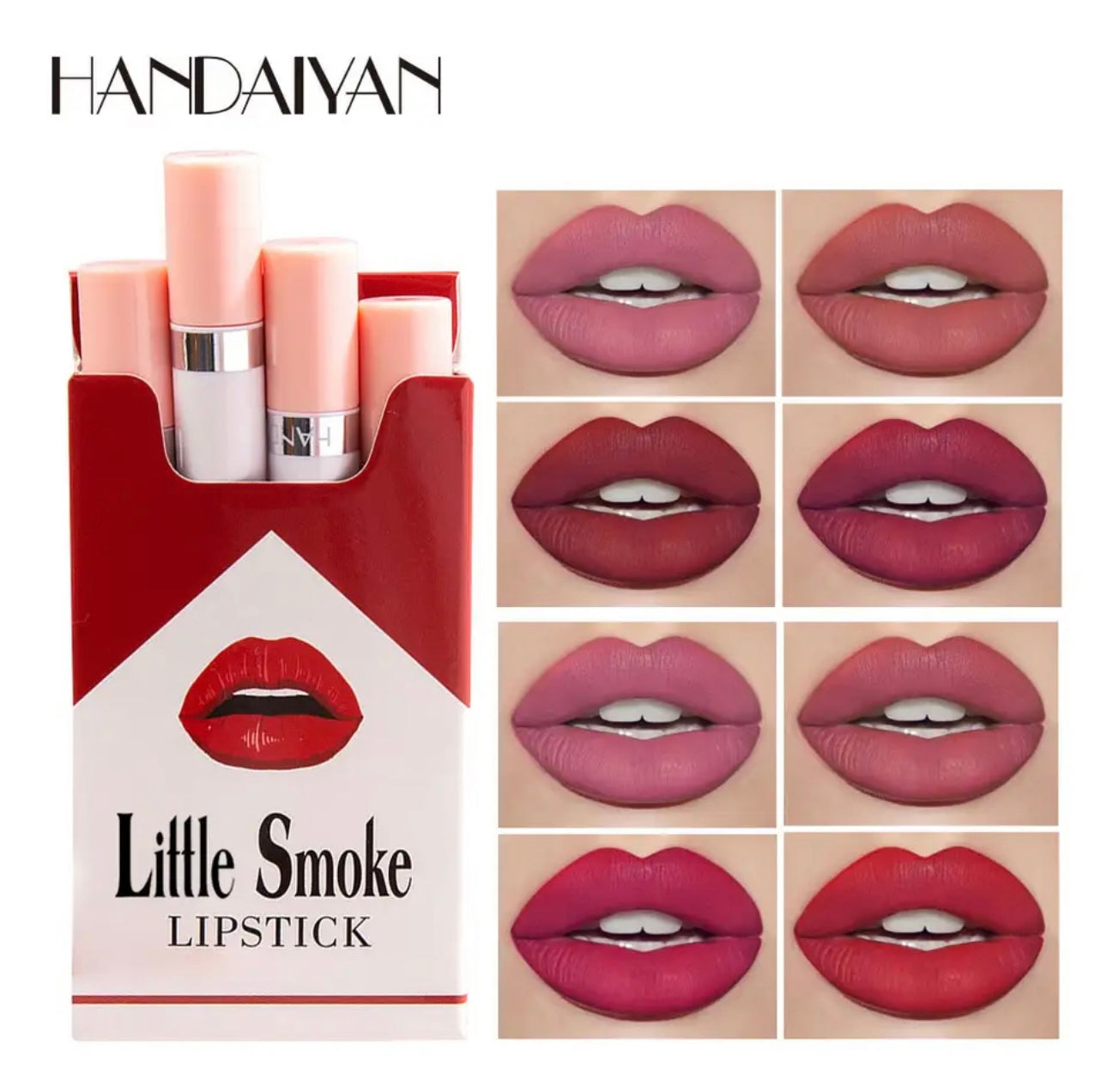 HANDAIYAN 4 PCS Waterproof Matte Lipsticks Set Free Shipping Lip gloss Non Stick Cup Korean Cosmetics
Makeup for Women