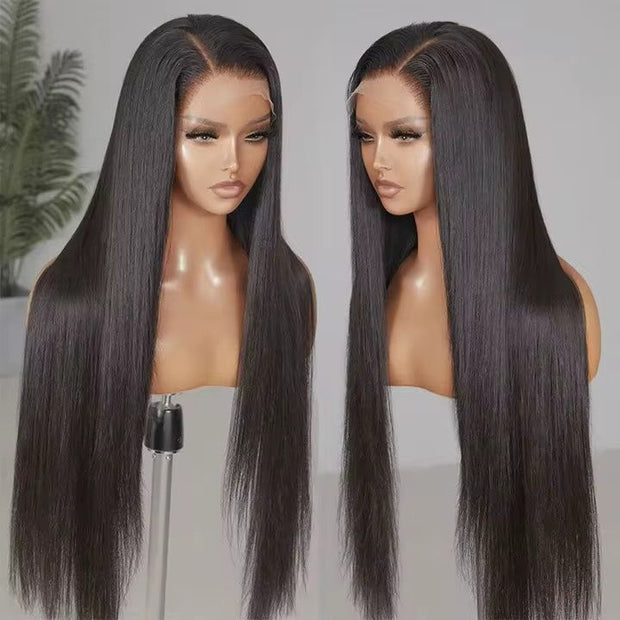 Straight 13x4 lace frontal wig human hair